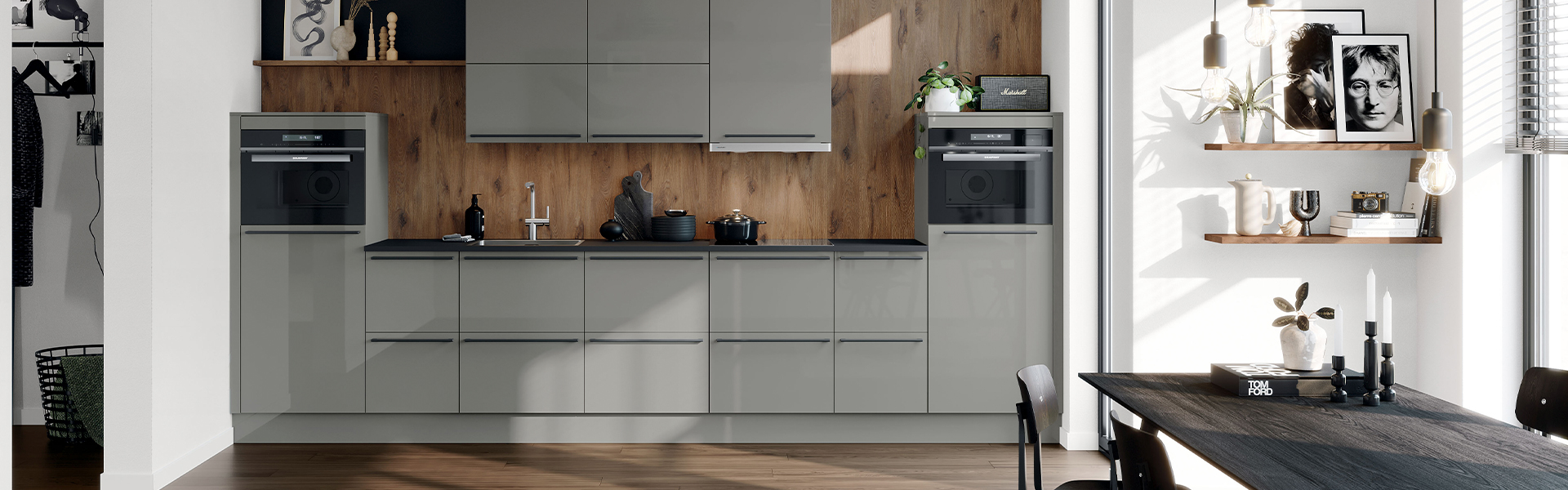 Grijze concept130 keuken | Gennu